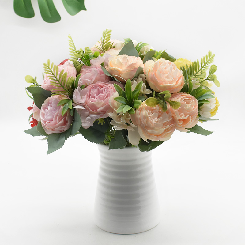 30 cm Peony bouquet Modern home decoration Wedding holiday supplies Diy Living room decoration fake flowers Bonsai Dining table
30 cm Peony bouquet Modern home decoration Wedding holiday supplies Diy Living room decoration fake flowers Bonsai Dining table