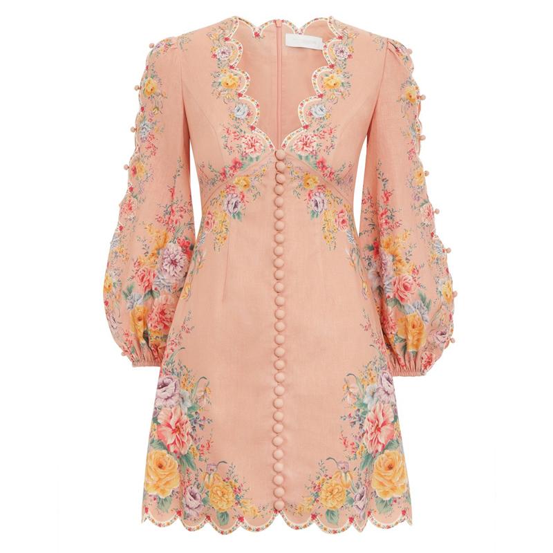 Spring and summer 2020 new Australian luxury design niche temperament elegant fairy V-neck super Fairy Dress, Pink
Spring and summer 2020 new Australian luxury design niche temperament elegant fairy V-neck super Fairy Dress, Pink