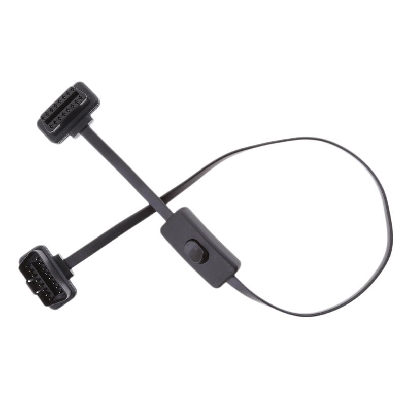 1 Pcs Car Universal 16 Pin M to F With Switch OBD2 Cord Extension Cable Adapter Connector On/Off 29cm
1 Pcs Car Universal 16 Pin M to F With Switch OBD2 Cord Extension Cable Adapter Connector On/Off 29cm