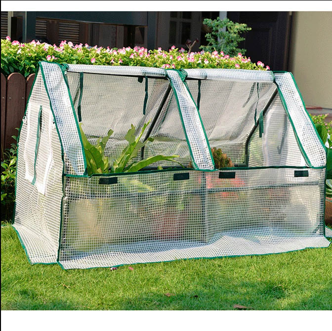 Kraflo Supply Garden Greenhouse Tunnel Seedling Gardening Mini Succulent Plant Insulation Shed supplies
