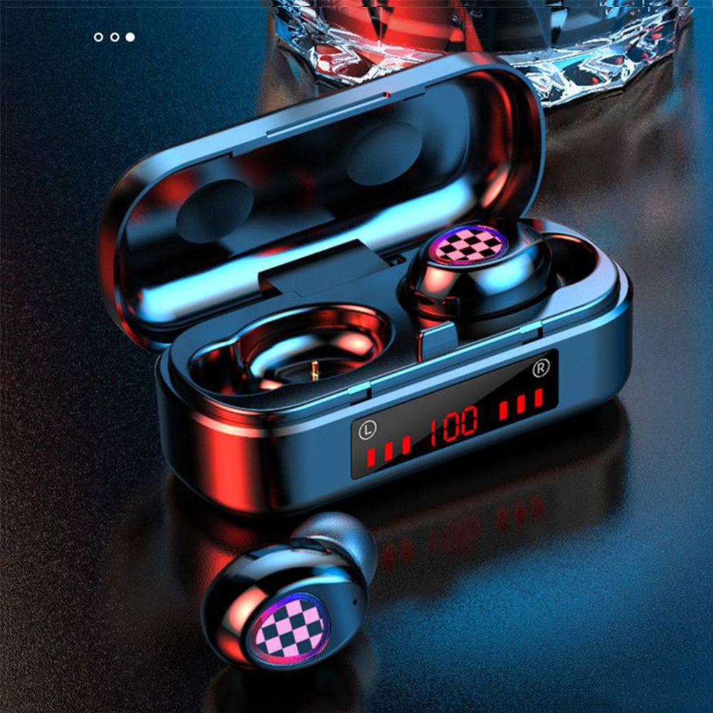 V7 TWS Bluetooth Earphone Wireless Bluetooth 5.0 Headphone Touch Headset Sport Waterproof 3D Stereo Sound Sport LED Earbuds, Black
V7 TWS Bluetooth Earphone Wireless Bluetooth 5.0 Headphone Touch Headset Sport Waterproof 3D Stereo Sound Sport LED Earbuds, Black