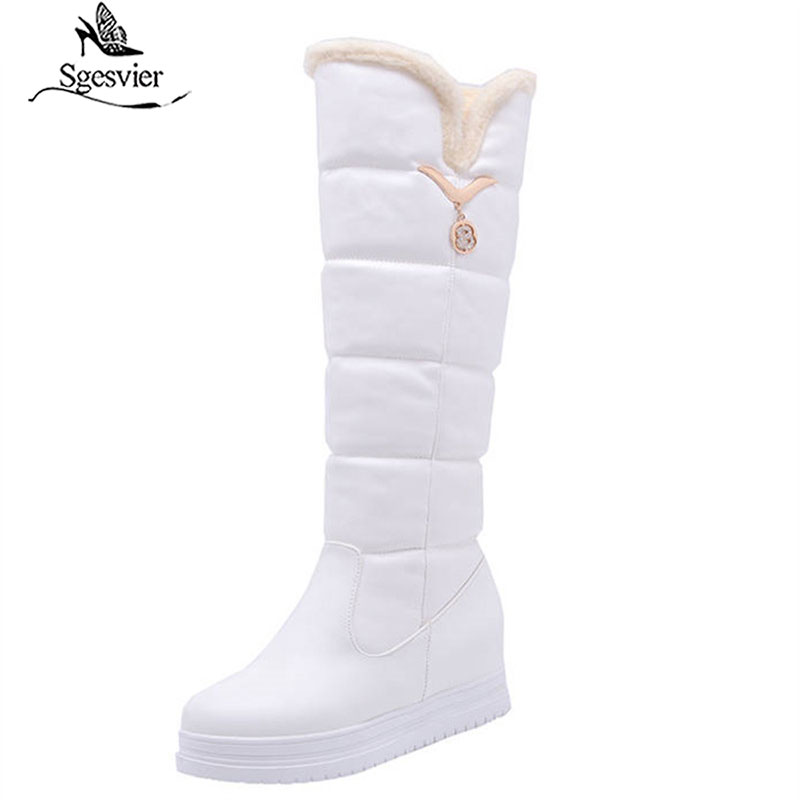 Sgesvier 2020 new fashion knee high boots women slip on round toe winter snow boots sweet simple casual shoes woman pink, Black
Sgesvier 2020 new fashion knee high boots women slip on round toe winter snow boots sweet simple casual shoes woman pink, Black
