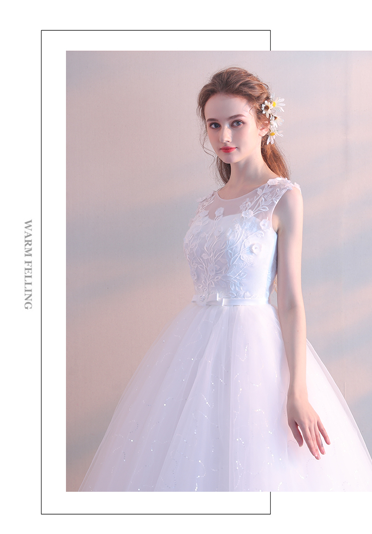 White Red Wedding Dress Bride Married Floor Length Princess Simple Pregnant Women High Waist Plus Size Vestidos De Novia