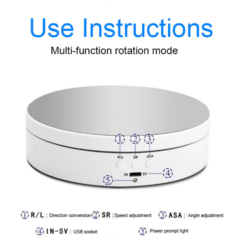 High Power Electric Rotating Jewelry Display Stand Base Jewelry Organizer Turntable Jewellery Packaging Display Jewelry Box MX200810