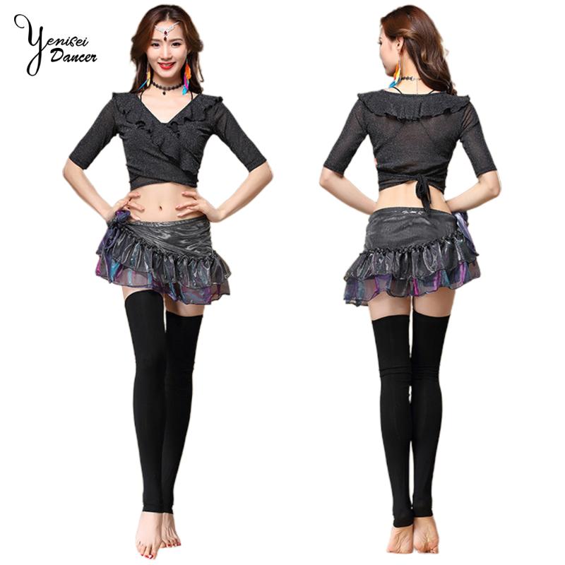 New Spring And Summer Bellydance Costume Clothes Slide Silk Hip Scarf Dance Skirts Bylly Dance Performance Suit Sexy Vneck Tops, Hy1172-black-2
New Spring And Summer Bellydance Costume Clothes Slide Silk Hip Scarf Dance Skirts Bylly Dance Performance Suit Sexy Vneck Tops, Hy1172-black-2