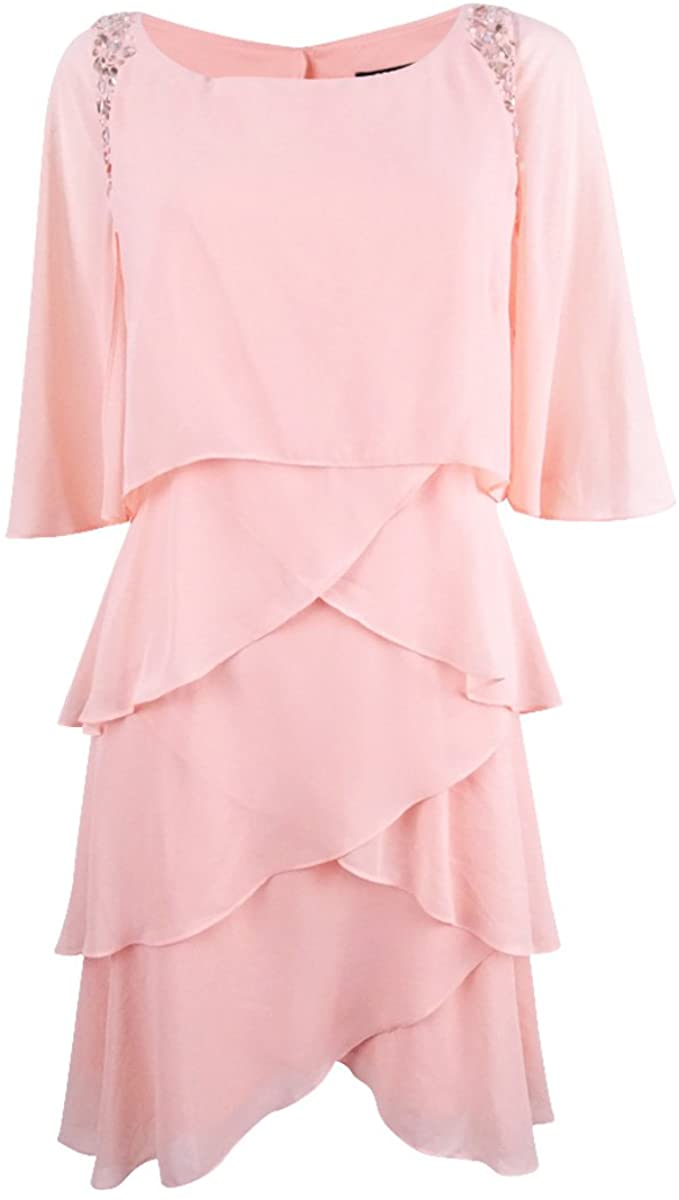 Fashion Women Beaded Shoulder Tiered Cape Navy Blue Sheath Column Mother of the Bride Dress Chiffon Plus Size Formal Prom Party Wear Gowns