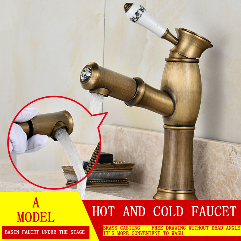 Free Shipping YUJIE SR46162 Full-copper European style antique sanitary faucet ceramic basin pull faucet hot and cold tap
Free Shipping YUJIE SR46162 Full-copper European style antique sanitary faucet ceramic basin pull faucet hot and cold tap