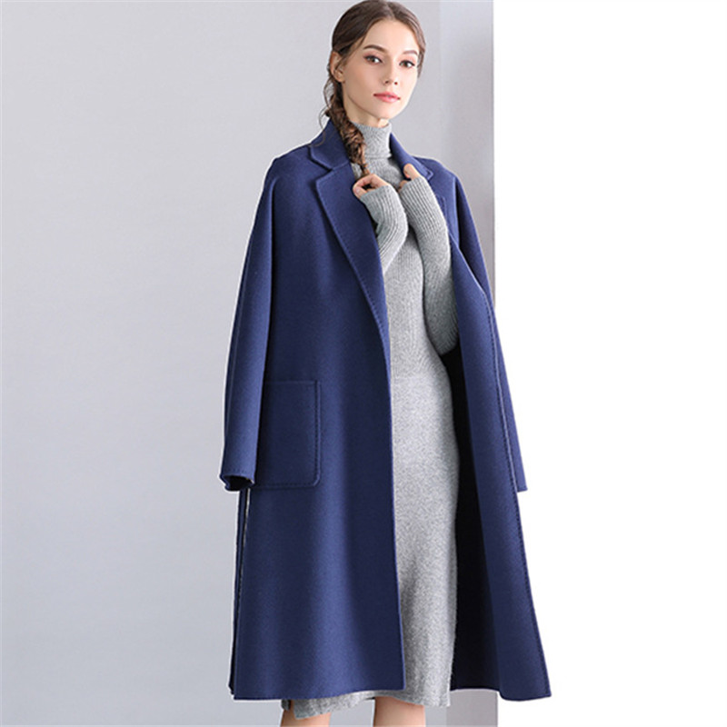 2020 Long Section Fashion winter Female Warm Coat Loose New Casual Women' Turn-Down Collar Europe America Woolen Coat CSS241, Blue
2020 Long Section Fashion winter Female Warm Coat Loose New Casual Women' Turn-Down Collar Europe America Woolen Coat CSS241, Blue