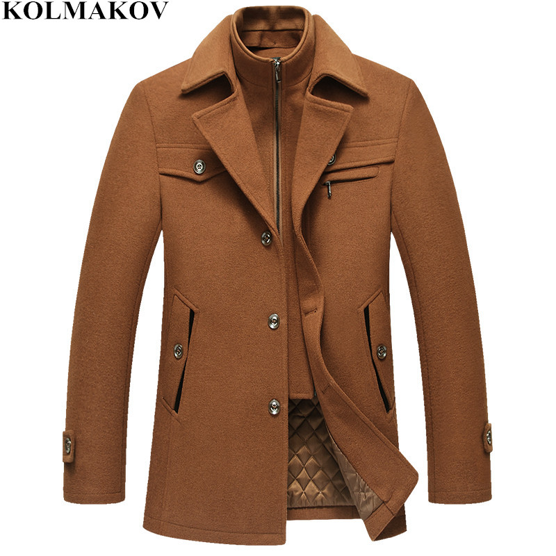 KOLMAKOV Men's Clothing 2020 New Wool & Blends Mens Wool Coats M- Autumn Winter Jackets Coat Mens Trench Coats Masculino, Black
KOLMAKOV Men's Clothing 2020 New Wool & Blends Mens Wool Coats M- Autumn Winter Jackets Coat Mens Trench Coats Masculino, Black