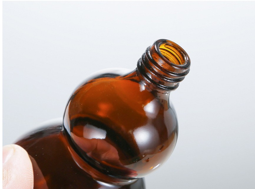 30ml gourd bottles Glass Liquid Reagent Pipette Bottle glass dropper with Round head glass dropper plastic caps Wholesale