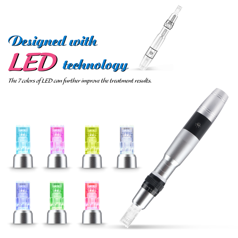 Derma pen led wireless electric microneedle derma stamp pen with 3 Batteries 7 colors light skin care wrinkie removal micro needling pen hom
Derma pen led wireless electric microneedle derma stamp pen with 3 Batteries 7 colors light skin care wrinkie removal micro needling pen hom