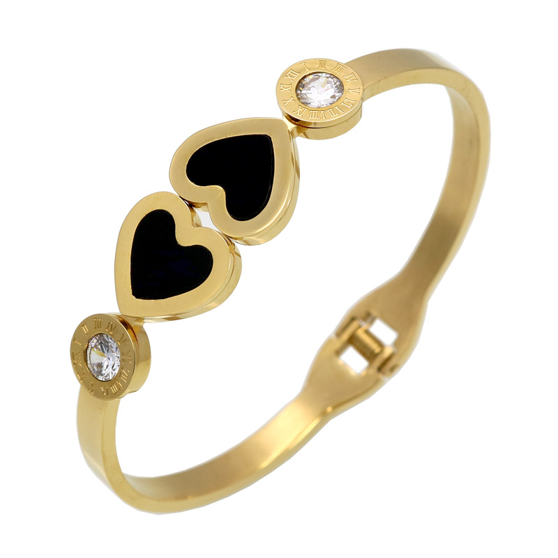 Summer Style Delicate Hollow Roman Numeral Bracelets & Bangles Stainless Steel Bangle Women Vacuum Plating Bangle
Summer Style Delicate Hollow Roman Numeral Bracelets & Bangles Stainless Steel Bangle Women Vacuum Plating Bangle