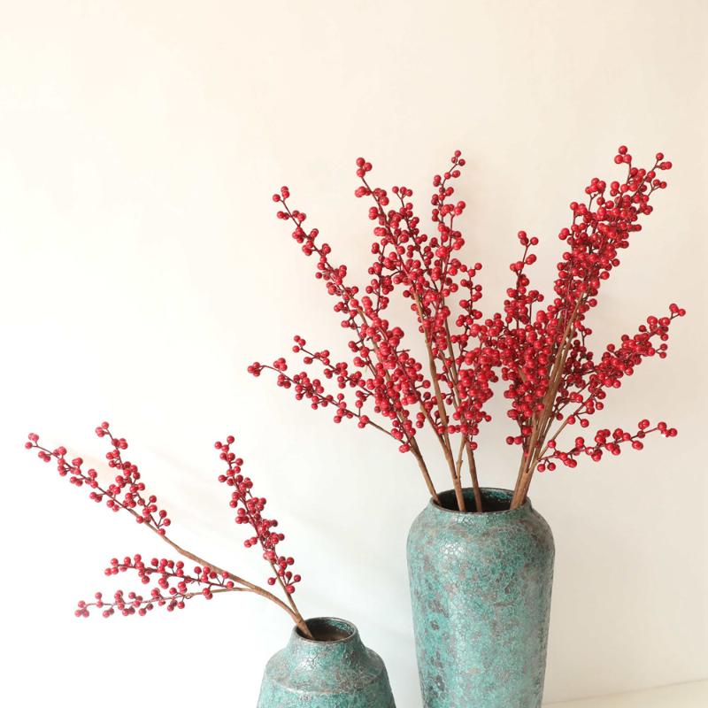 Red Berries Branch Christmas Artificial Plant Holly Home Decor Fake Flower Wedding Winter Decoration Greenery Garden Flowers, Red berry branch
Red Berries Branch Christmas Artificial Plant Holly Home Decor Fake Flower Wedding Winter Decoration Greenery Garden Flowers, Red berry branch