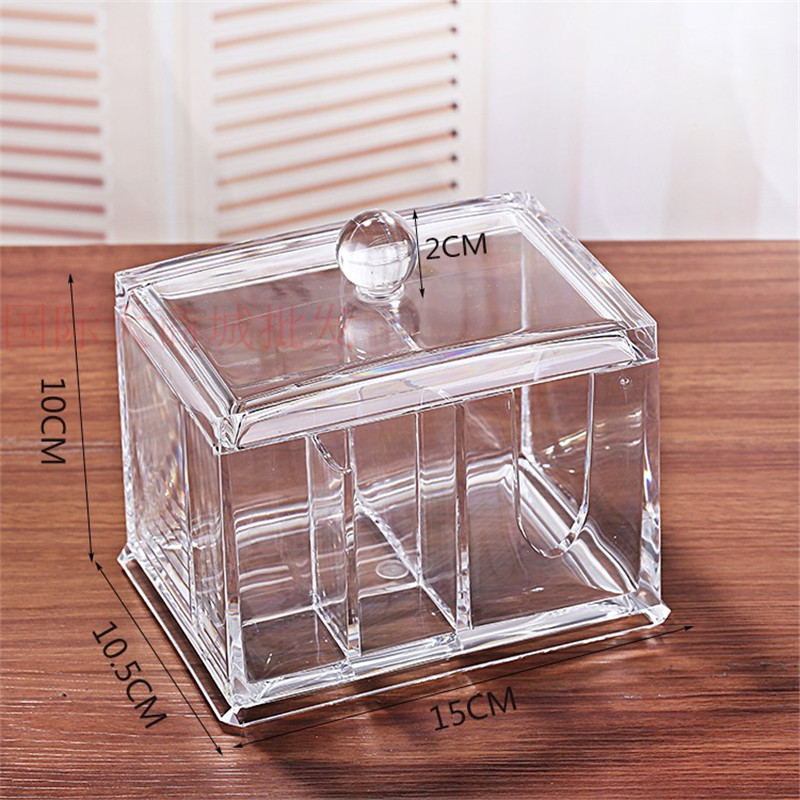 High-grade Transparent Acrylic Cotton Swab Box Cosmetic Storage Box Multifunctional Cosmetic Cotton
High-grade Transparent Acrylic Cotton Swab Box Cosmetic Storage Box Multifunctional Cosmetic Cotton