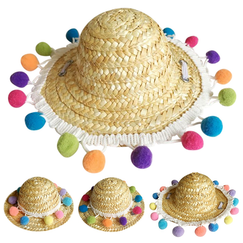 Pet Straw Hat Colorful Pompom Dog Cat Mexican Straw Sombrero Cap Pet Adjustable Handcrafted Summer Cap Visor Party Hat
Pet Straw Hat Colorful Pompom Dog Cat Mexican Straw Sombrero Cap Pet Adjustable Handcrafted Summer Cap Visor Party Hat