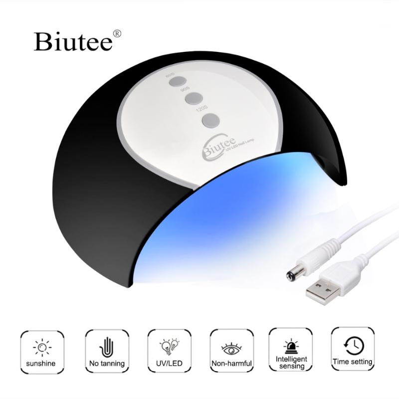 Biutee Portable USB 24W UV LED Nail Dryer 8 LED With USB Cable 60s/90s/120s Time Setting dryer For All Nail Gel Polish Curing, As pic
Biutee Portable USB 24W UV LED Nail Dryer 8 LED With USB Cable 60s/90s/120s Time Setting dryer For All Nail Gel Polish Curing, As pic