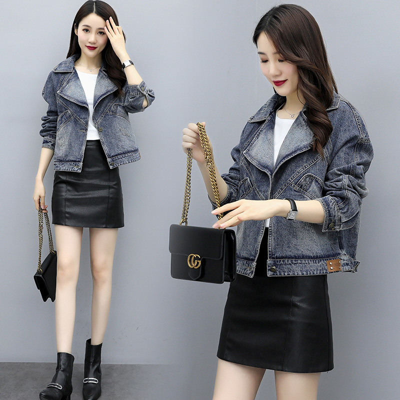 2020 spring new skinny all-around denim jacket fashion temperament women's simple street casual short top, Black
2020 spring new skinny all-around denim jacket fashion temperament women's simple street casual short top, Black
