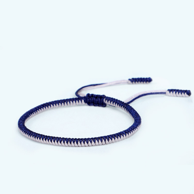 Tibetan Buddhist Lucky Charm Tibetan Bracelets & Bangles For Women Men Handmade Knots Golden Rope Christmas Gift Bracelet