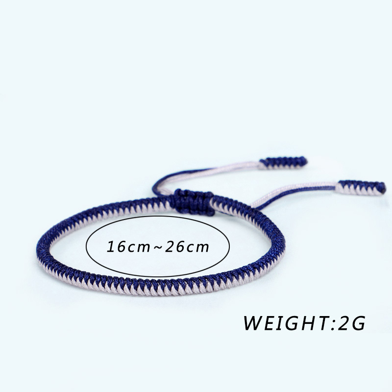 Tibetan Buddhist Lucky Charm Tibetan Bracelets & Bangles For Women Men Handmade Knots Golden Rope Christmas Gift Bracelet