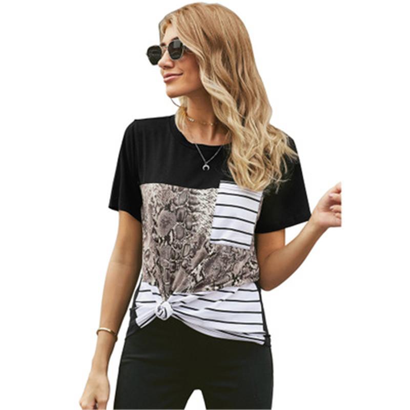 Camouflage Panelled Women T-shirt Fashion Trend Round Neck Short Sleeve Tee Top Summer Female New Casual Loose Tshirt Clothing
Camouflage Panelled Women T-shirt Fashion Trend Round Neck Short Sleeve Tee Top Summer Female New Casual Loose Tshirt Clothing