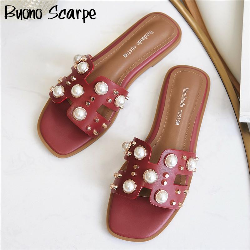 Pearl Women Slippers Flat Casual Real Leather Shoes Summer Girls Slides Beach Shoes Rivets Brand Designed Shoes New, Creamy white
Pearl Women Slippers Flat Casual Real Leather Shoes Summer Girls Slides Beach Shoes Rivets Brand Designed Shoes New, Creamy white