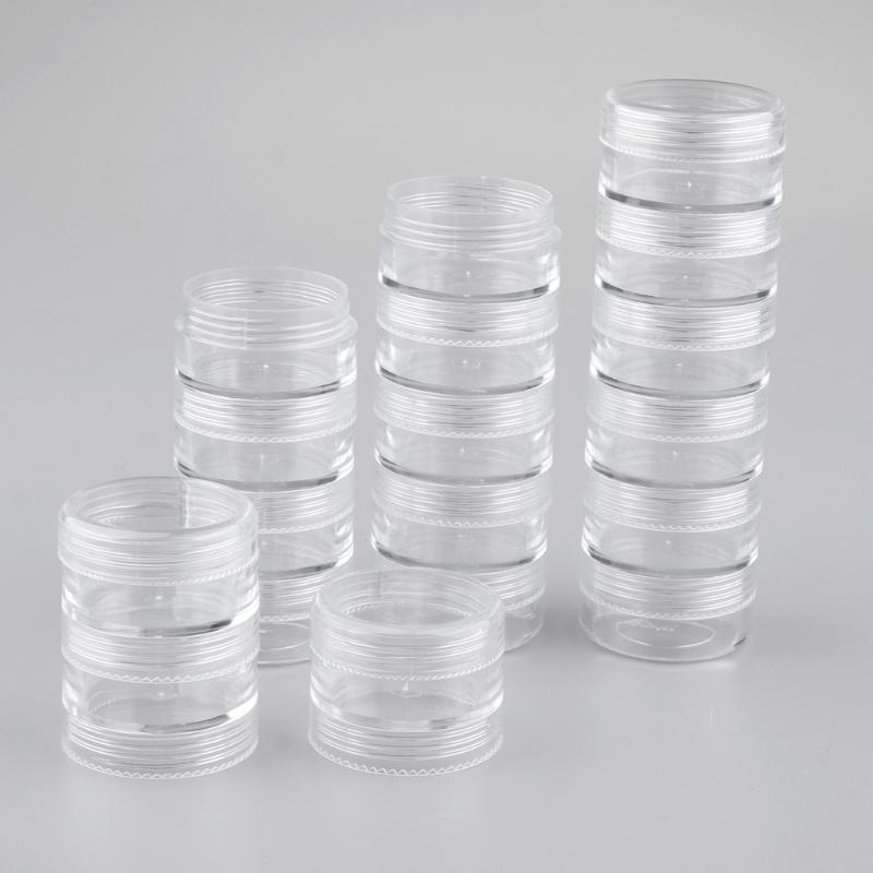 MagiDeal 6 Tiers Empty Stackable Jar 18 Clear Round Containers w/ Screw Lids Multi-Use Storage Container To Storage Eyelash
MagiDeal 6 Tiers Empty Stackable Jar 18 Clear Round Containers w/ Screw Lids Multi-Use Storage Container To Storage Eyelash