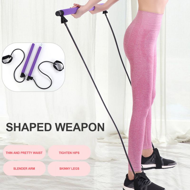 Yoga Elastic Bands Pilates Bar Kit Body Abdominal Resistance Rope Puller Yoga Rally Rod Pilates Stick Fitness Bar Body Workout, Purple
Yoga Elastic Bands Pilates Bar Kit Body Abdominal Resistance Rope Puller Yoga Rally Rod Pilates Stick Fitness Bar Body Workout, Purple