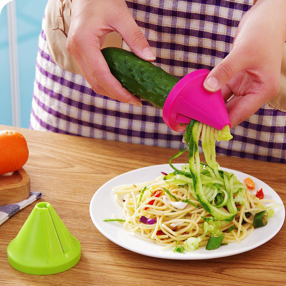 Kitchen Tool Funnel Model Spiral Slicer Vegetable Shred Carrot Radish Cutter