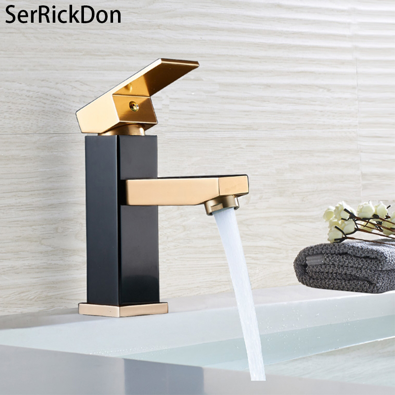 High Black Golden Deck Mounted Bathroom Faucet Mixer Tap Square Single Handle Basin Faucet Hot Cold Water for Basin Tap
High Black Golden Deck Mounted Bathroom Faucet Mixer Tap Square Single Handle Basin Faucet Hot Cold Water for Basin Tap