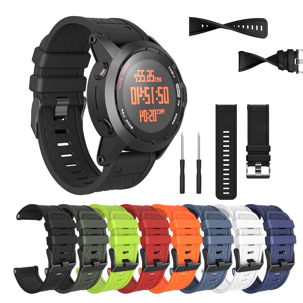 Bracelet en silicone souple montre Garmin Fenix ​​/ Fenix ​​2 Band Easy Fit 26mm Largeur dégagement rapide SmartWatch support Accessoires