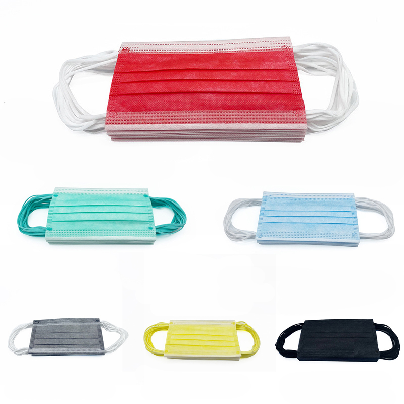 Disposable face masks adult colorful 3 Layer balck Gray Pink Green Mouth Cover 3-Ply Non-woven protective mask
Disposable face masks adult colorful 3 Layer balck Gray Pink Green Mouth Cover 3-Ply Non-woven protective mask