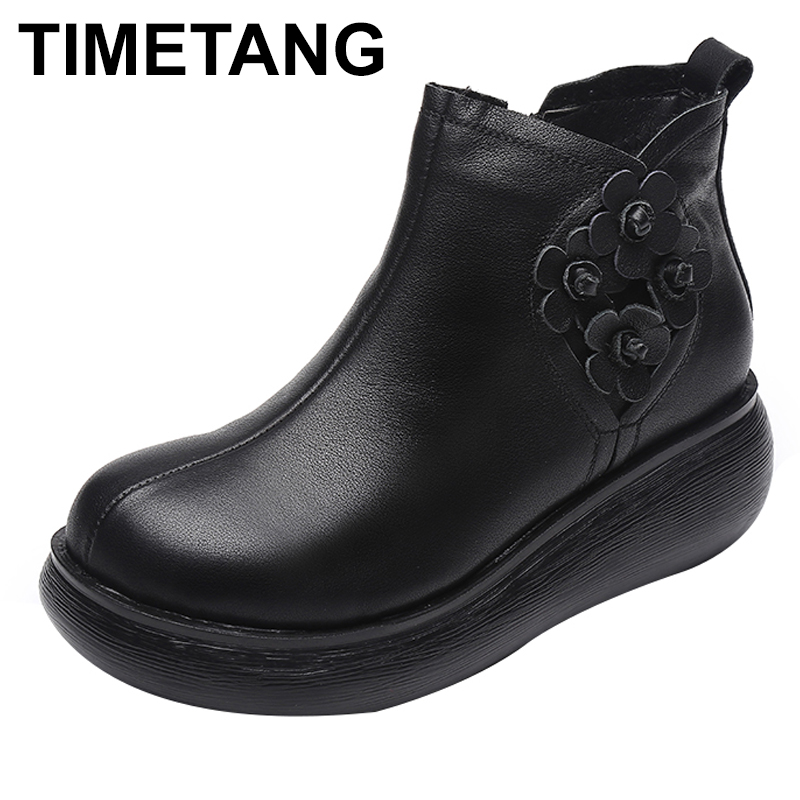 TIMETANG Women Platform Shoes Autumn Winter Genuine Leather Shoes Ankle Boots For Women Vintage Ladies Slippers, Cotton black
TIMETANG Women Platform Shoes Autumn Winter Genuine Leather Shoes Ankle Boots For Women Vintage Ladies Slippers, Cotton black