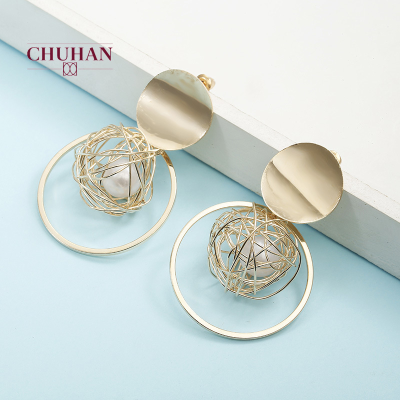 CHUHAN Fashion Statement Earrings Gold Round Circle Geometric Earrings for Women Punk Metal Earring Trendy Jewelry Elegant C113
CHUHAN Fashion Statement Earrings Gold Round Circle Geometric Earrings for Women Punk Metal Earring Trendy Jewelry Elegant C113