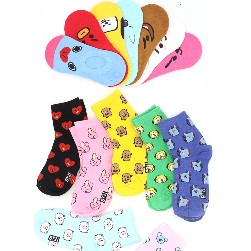 Summer Women's Short Socks Funny Candy Color Cotton TATA COOKY CHIMMY SHOOKY MANG KOYA RJ Korea Funny Cartoon Invisible Socks, Black;white
Summer Women's Short Socks Funny Candy Color Cotton TATA COOKY CHIMMY SHOOKY MANG KOYA RJ Korea Funny Cartoon Invisible Socks, Black;white