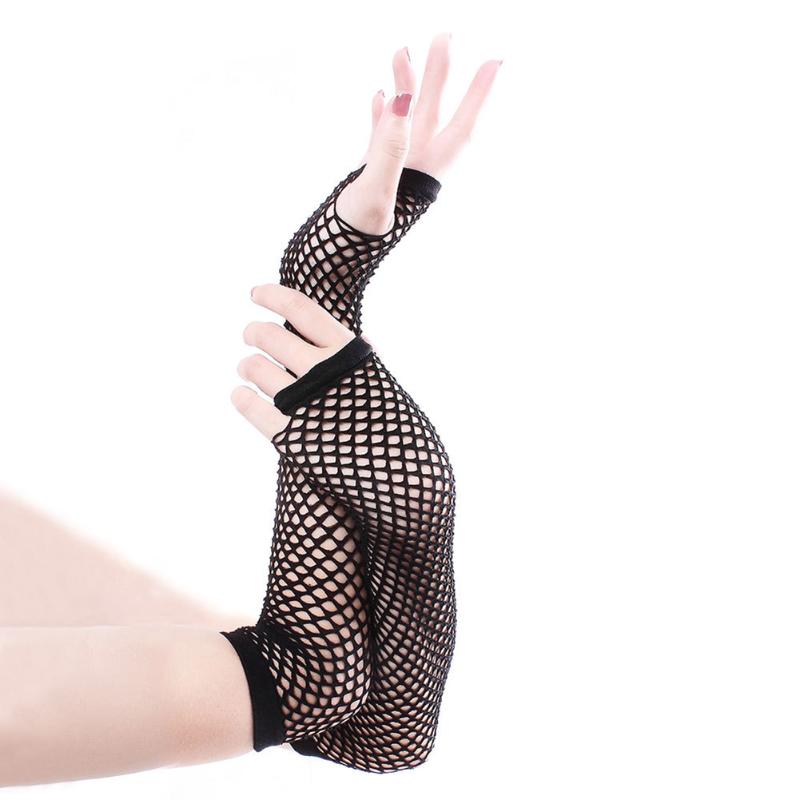 Five Fingers Gloves Sexy Women Solid Color Fishnet Half Hand Fingerless Long With Thumb Hole
Five Fingers Gloves Sexy Women Solid Color Fishnet Half Hand Fingerless Long With Thumb Hole
