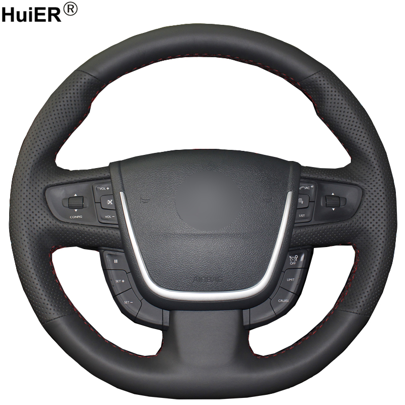 HuiER Hand Sew Car Steering Wheel Cover Wear-resistant Car Styling Black Leather For 508 Steering-wheel Auto Accessorie
HuiER Hand Sew Car Steering Wheel Cover Wear-resistant Car Styling Black Leather For 508 Steering-wheel Auto Accessorie