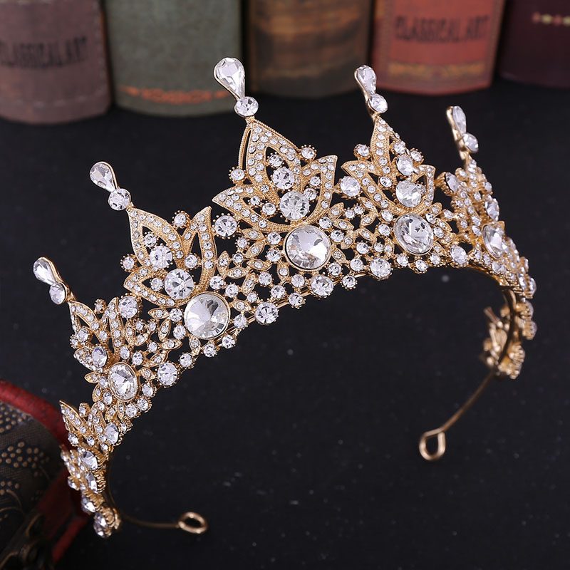 FORSEVEN Baroque Luxury Style Green/Blue/Red/Gold Color Crystal Tiaras Crown Diadem Headpieces for Bride Bridal Wedding Party
FORSEVEN Baroque Luxury Style Green/Blue/Red/Gold Color Crystal Tiaras Crown Diadem Headpieces for Bride Bridal Wedding Party
