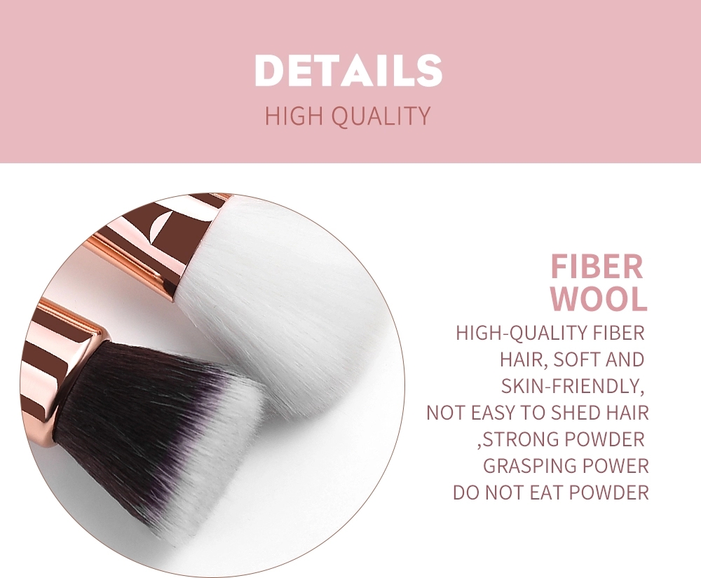 Wooden Makeup brushes with gift powder puff Short handle powder Cosmetics brush set Makeup brocha de maquillaje pinceles de maquillaje