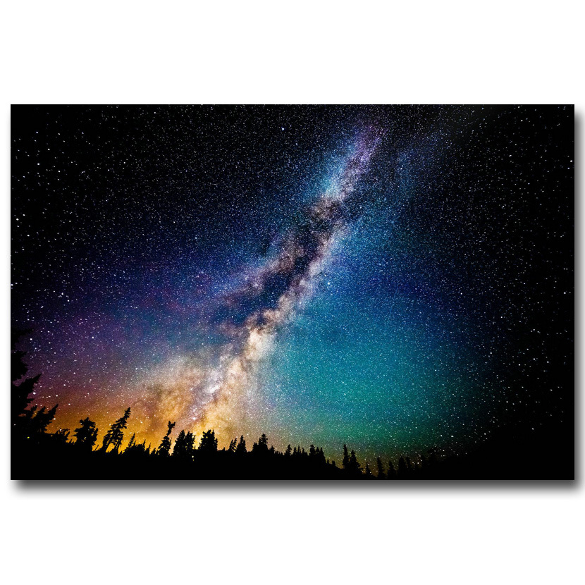 Milky Way Galaxy Stars Nebula Silk Fabric Poster Print 13x20 24x36inch Space Starry Night Pictures for Home Wall Decor
Milky Way Galaxy Stars Nebula Silk Fabric Poster Print 13x20 24x36inch Space Starry Night Pictures for Home Wall Decor