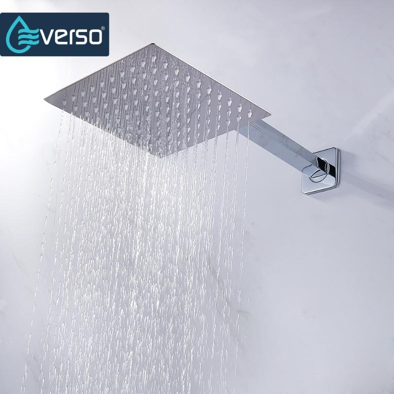 EVERSO 12/10/8/6/4 inch Rainfall Shower Head Stainless Steel Ultra-thin Shower heads Rain Chrome Finish Round & Square
EVERSO 12/10/8/6/4 inch Rainfall Shower Head Stainless Steel Ultra-thin Shower heads Rain Chrome Finish Round & Square