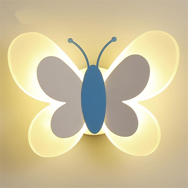 Modern Cartoon Butterfly Wall Lamps Children's Room Bedroom Bedside Lamp Princess Room Clothing Store Girl Study LED Wall Lights
Modern Cartoon Butterfly Wall Lamps Children's Room Bedroom Bedside Lamp Princess Room Clothing Store Girl Study LED Wall Lights