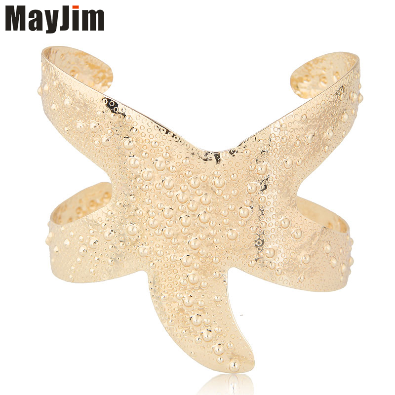 MayJin 2020 Fashion Vintage Metallic exaggerated open bangle Metal starfish cuff bracelets & bangles Women Jewellery Gift
MayJin 2020 Fashion Vintage Metallic exaggerated open bangle Metal starfish cuff bracelets & bangles Women Jewellery Gift