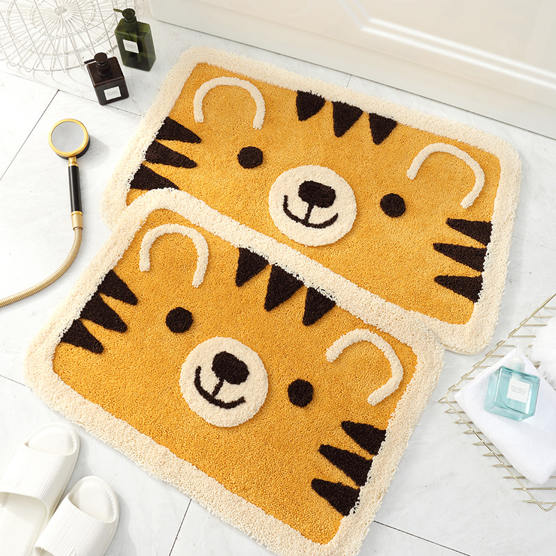 Cartoon Tiger Pattern Flocking Doormat Bath Rug 45*65cm 50*80cm Bathroom Mats Home Decor Hallway Floor Carpet Bedroom Rug 1piece
Cartoon Tiger Pattern Flocking Doormat Bath Rug 45*65cm 50*80cm Bathroom Mats Home Decor Hallway Floor Carpet Bedroom Rug 1piece