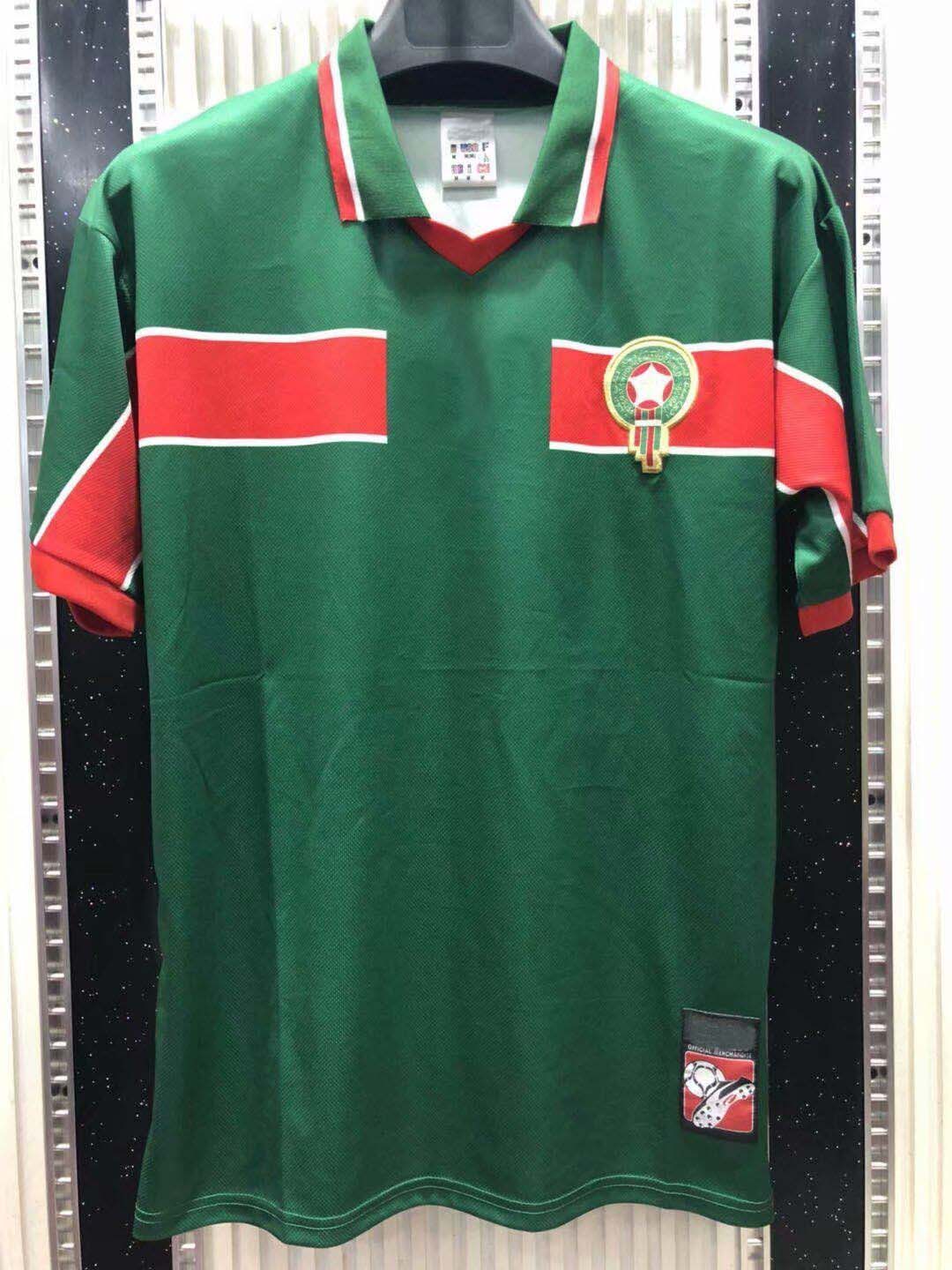Retro classic 1998 Morocco soccer jerseys HADJI OUAKILI NEQROUZ BASSIR 98 home away Retro football shirt, 1998 home
Retro classic 1998 Morocco soccer jerseys HADJI OUAKILI NEQROUZ BASSIR 98 home away Retro football shirt, 1998 home