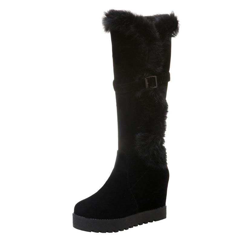Women's Leisure Wedges Increase Shoes Round-Toe Keep warm fur plush Non-slip Boots Shoe For Ladies Long Tube Suede Snow Boots, Beige
Women's Leisure Wedges Increase Shoes Round-Toe Keep warm fur plush Non-slip Boots Shoe For Ladies Long Tube Suede Snow Boots, Beige