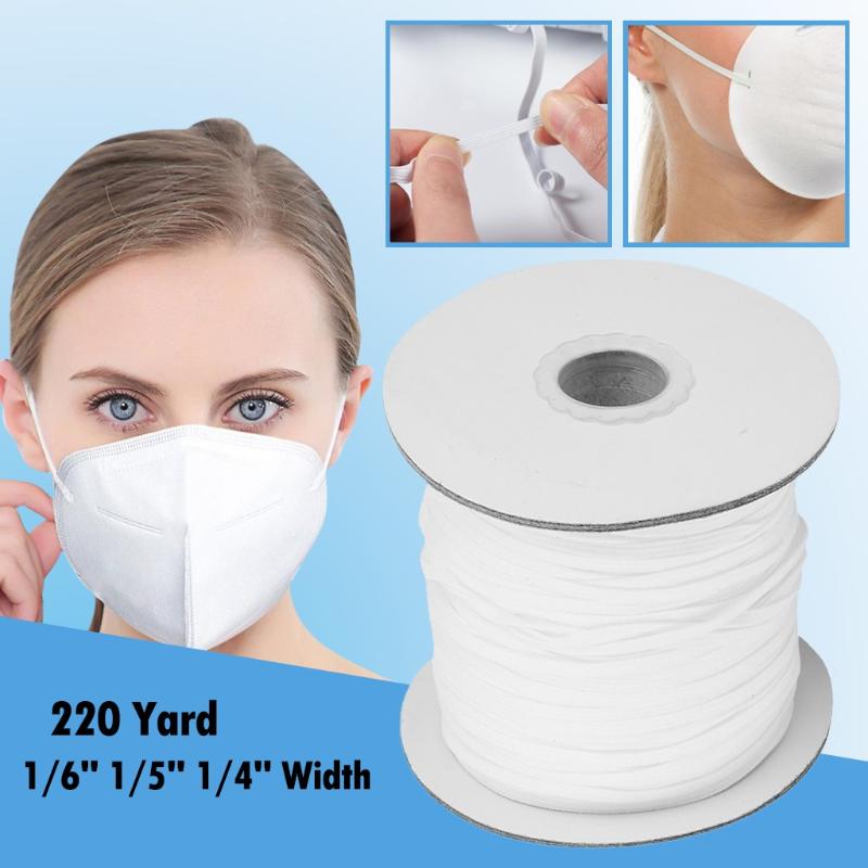Bow Ties 220Yards Length Width Braided Elastic Band White Cord Heavy Stretch High Elasticity Knit For Sewing A4
Bow Ties 220Yards Length Width Braided Elastic Band White Cord Heavy Stretch High Elasticity Knit For Sewing A4