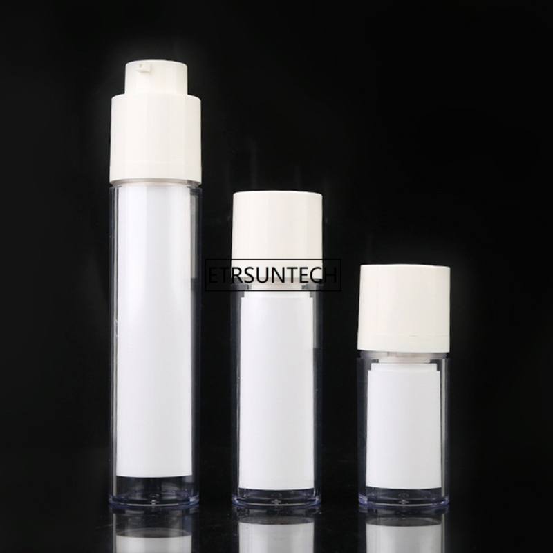 50pcs 15/30/50ml White Empty Lotion Bottles Portable Travel Pump Bottle Cosmetics Dispenser Container Refillable Bottles F3514
50pcs 15/30/50ml White Empty Lotion Bottles Portable Travel Pump Bottle Cosmetics Dispenser Container Refillable Bottles F3514