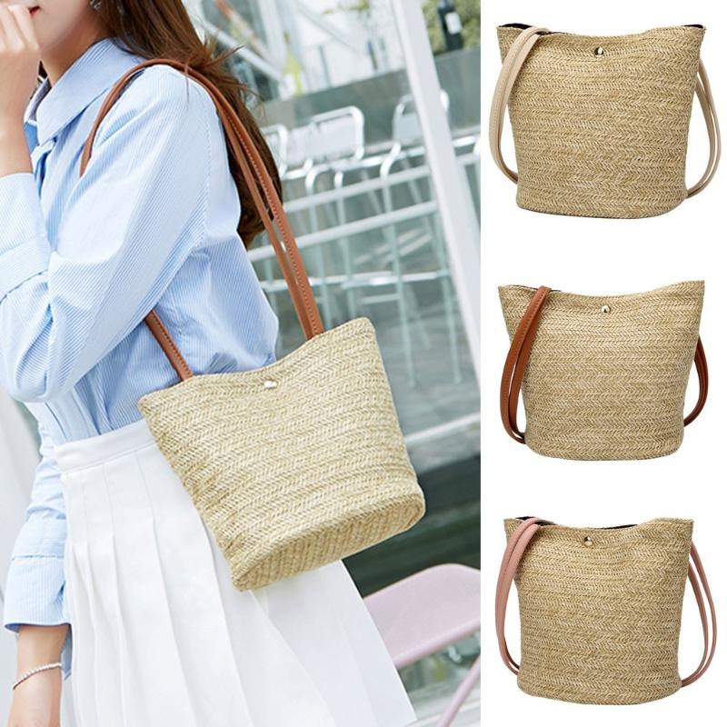 Women Handbag Summer Beach Bag Rattan Woven Handmade Knitted Straw Large Capacity Totes Women Shoulder Bag Bohemia New 2020 #45, Khaki 1
Women Handbag Summer Beach Bag Rattan Woven Handmade Knitted Straw Large Capacity Totes Women Shoulder Bag Bohemia New 2020 #45, Khaki 1