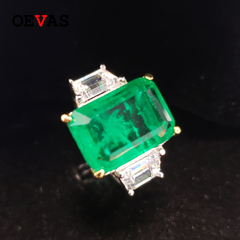 OEVAS 100% 925 Sterling Silver Created Moissanite Emerald Wedding Rings For Women Top Quality Engagement Party Fine Jewelry Gift
OEVAS 100% 925 Sterling Silver Created Moissanite Emerald Wedding Rings For Women Top Quality Engagement Party Fine Jewelry Gift