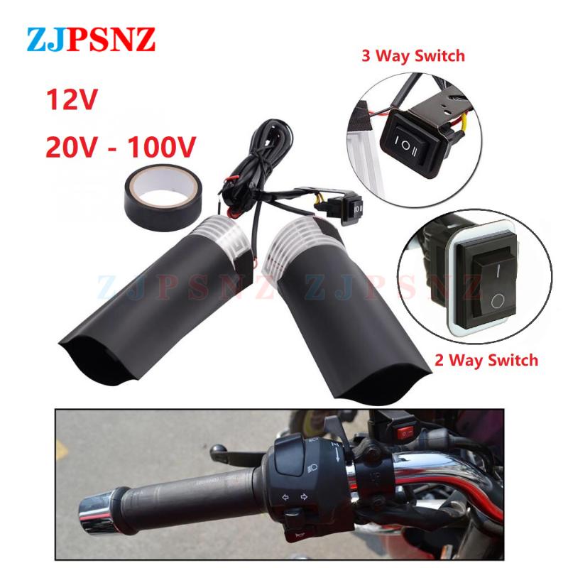 Motorcycle Heated Hand Grips E-bike ATV Handlebar Heater Warmer Kit 12V 20-100V 2/3Way Switch High Quality Universal
Motorcycle Heated Hand Grips E-bike ATV Handlebar Heater Warmer Kit 12V 20-100V 2/3Way Switch High Quality Universal